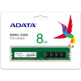 تصویر رم کامپیوتر DDR4 ای دیتا فرکانس 3200 مگاهرتز مدل AD4U320078G22-SGN ظرفیت 8 گیگابایت Adata AD4U320078G22-SGN DDR4 3200 MHZ Computer Ram 8GB