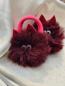 تصویر کش پشمالو ۲ تایی - سبز 