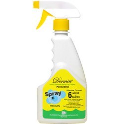 تصویر اسپری دافع حشرات البسه درمین 450 میل Dermin Insect Repellent Spray for Clothes 45ml