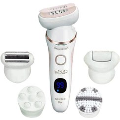 تصویر ست اصلاح موی بدن بانوان انزو پروفیشینال مدل EN-0106 - سفید 