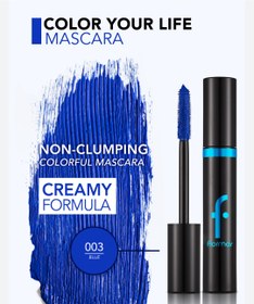 تصویر ریمل رنگی ابی کالر یورلایف فلورمار کد 003 Color your life mascara blue 003