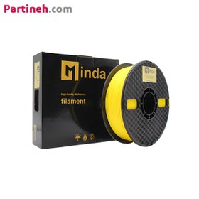 تصویر فیلامنت PLA PRO زرد قطر 1.75 میلیمتر یک کیلوگرمی میندا Minda Minda PLA PRO Filament 1.75mm 1kg yellow