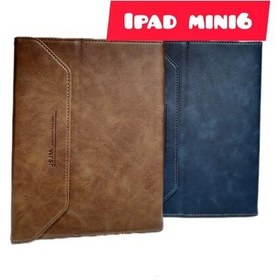 تصویر کیف کلاسوری مدلJSJM مناسب تبلت اپل ipad mini 6جای قلم دار 