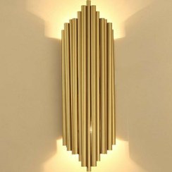 تصویر دیوارکوب فلزی(لوستر دیواری)مدرن کد D-128/2 - قابلیت سفارش سازی در ابعاد دلخواه شما / در پنج رنگ پودری استاتیک کوره ای (رنگ ترکیه ای درجه یک) D-128/2