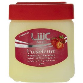 تصویر وازلین معطر توت فرنگی کاسه ای 125میل عش Asch Strawberry Vaseline 125ml