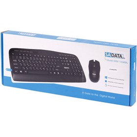 تصویر کیبورد و ماوس بی سیم سادیتا مدل SKM-1554WL با حروف فارسی Sadata SKM-1554WL Wireless Keyboard and Mouse