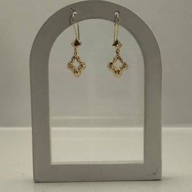 تصویر گوشواره ستاره امگا Omega gold earrings