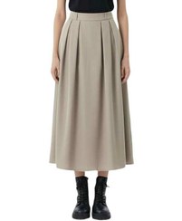 تصویر دامن زنانه پاییزه طوسی سرژه Serge کد 210239 