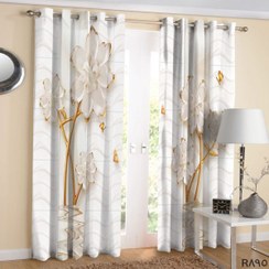 تصویر پرده چاپی سه بعدی طرح گل کد R895 