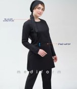 تصویر روپوش زنانه مشکی مدل Domina 