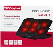 تصویر کول پد تسکو 3116 TSCO TCLP 3116 LED 6-Fan Laptop CoolPad