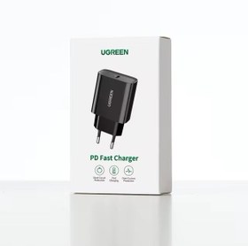 تصویر شارژر دیواری ۲۰ وات USB-C یوگرین مدل CD137 UGREEN USB-C 20W PD Wall Charger EU Black