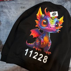 تصویر هودی طرح اژدها سایز خردسال مدل 11228 