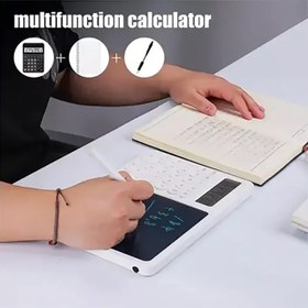 تصویر ماشین حساب و پد یادداشت گرین لاین CalcWrite Pro Green Line CalcWrite Pro calculator-Writing Pad Combo