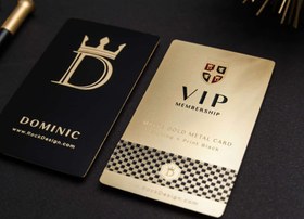 تصویر کارت ویزیت فلزی VIP 
