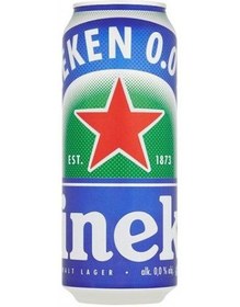 تصویر آبجو بدون الکل هینیکن (هنیکن-هنکن) هلندی قوطی فلزی Heineken Non Alcoholic 500ml 