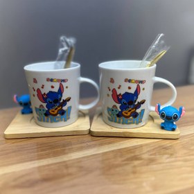 تصویر ماگ زیر چوب استیج 