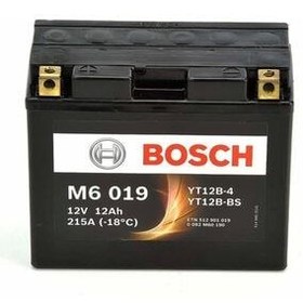 تصویر باطری باتری موتور سیکلت آمپر M6019 Yt12B Bs 12 Bosch 