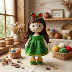 تصویر عروسک بافتنی بارانا 