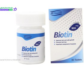 تصویر قرص بیوتین 800 میکروگرم های هلث Hi Health Biotin 800 mcg Tablet