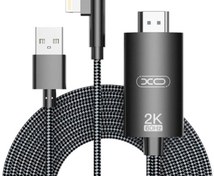 تصویر کابل لایتنینگ به اچ دی ام آی 1.8 متری ایکس او Xo GB008 HDMI To Lightning USB HD Adapter Cable 