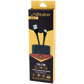 تصویر کابل تایپ سی فست شارژ Sibraton S231C 2.1A 1.1m SIBRATON S231C 2.1A 1.1M TYPE-C CABLE