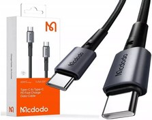 تصویر کابل شارژ سریع تایپ سی به تایپ سی 65 واتی 1.5 متری مک دودو MCDODOFast Charge Data Cable CA-3131 CH 30A 3131 C TO C 65W