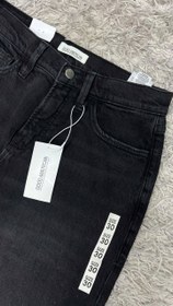 تصویر شلوار لی زنانه مدل بگ مشکی 