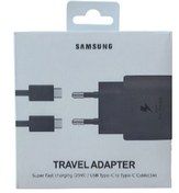 تصویر شارژر دیواری سامسونگ 25w مدل EP-TA800 به همراه کابل USB-C 