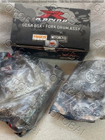 تصویر گیربکس 4دنده هندا 125CC (راپیدو) GEAR BOX+FORK DRUM ASSY