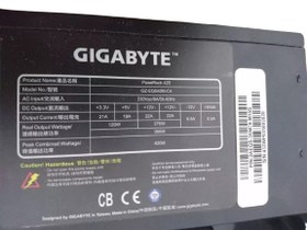 تصویر منبع تغذیه گیگابایت 420 وات مدل Gigabyte PoweRock 420 (استوک) 