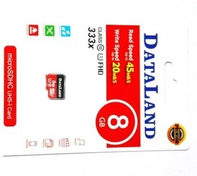 تصویر کارت حافظه میکرو اس دی 8 گیگ دیتالند مناسب برای رسپبری پای dataland-8GB 