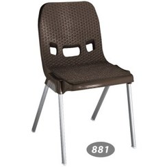 تصویر صندلی بدون دسته پایه فلز حصیری کد 881 