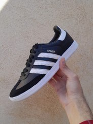 تصویر سامبا مشکی سفید adidas samba