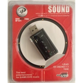 تصویر کارت صدا USB اکسترنال ایکس پی مدل یو 71 ا XP-U71 External USB Sound Card XP-U71 External USB Sound Card