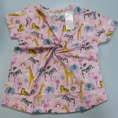 تصویر تیشرت نخ پنبه زنانه اچ اند ام قواره دار اصلی بنگلادشی T-shirt H&M