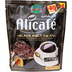 تصویر علی کافی 44 عددی بلک گلد alicafe black gold 