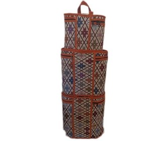 تصویر کیف سه تکه جافلاکسی جنس ژاکارد تولیدی نیرباف یزد 