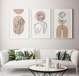 تصویر تابلو‌ طرح مینیمال - سه عدد 