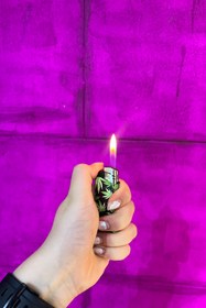 تصویر فندک طرح دار رنگی 