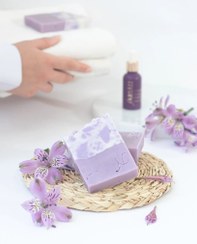 تصویر صابون گیاهی اسطوخودوس یا لوندر Lavender herbal soap