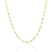 تصویر زنجیر طلا پولکی 