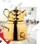 تصویر ست کتری‌وقوری طلایی هرنو مدل 230gh 230gh Model Kettle and Teapot Set