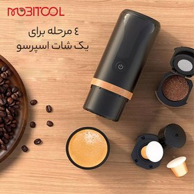 تصویر قهوه ساز 2 کاره شارژی مسافرتی ارلدام Earldom 2in1 Travel Coffee Machine ET-KF01 