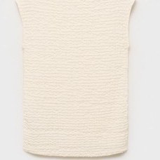 تصویر تاپ کرپ نخی فیت برای دوران بارداری زنانه سفیدِ خاموش منگو 