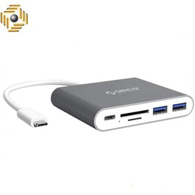 تصویر مبدل USB-C به USB و کارت خوان اوریکو مدل RCC2A 