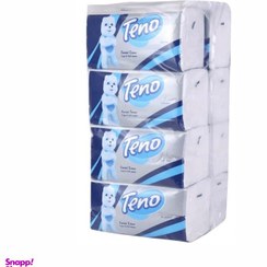 تصویر دستمال کاغذی 250 برگ تنو مدل خرسی اقتصادی بسته 8 عددی 