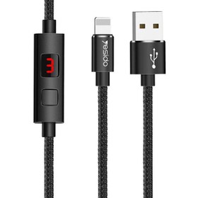 تصویر کابل USB به Lightning یسیدو مدل CA46 طول 1.2 متر ا Yesido CA46 USB To Lightning Cable 1.2m Yesido CA46 USB To Lightning Cable 1.2m