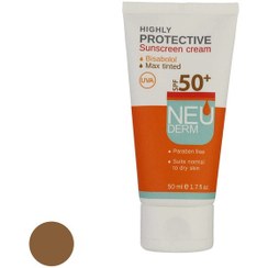 تصویر کرم ضد آفتاب رنگی نئودرم +SPF50 مدل Highly Protective مناسب پوست های انواع پوست حجم 50 میلی لیتر 