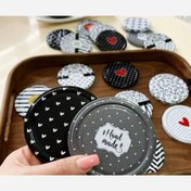 تصویر درب فانتزی بانکه های شیشه ای دو بسته 6 تایی(12عدد) 